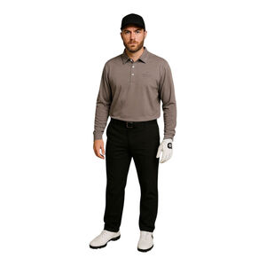 NEW NIKE Tiger Woods Collection Men Polo Shirt Large Golf Dri-Fit Grey Heineken